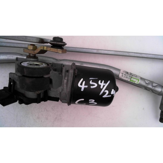 windshield wiper mechanism with motor for CITROEN C3 1a Serie 1.1 Ber. 5p/b/1124cc 54513611