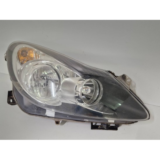 right headlamp. for OPEL Corsa (s07) 1.2 16V GPL-TECH (59Kw) Ber 5p/b-g/1229cc 13217454