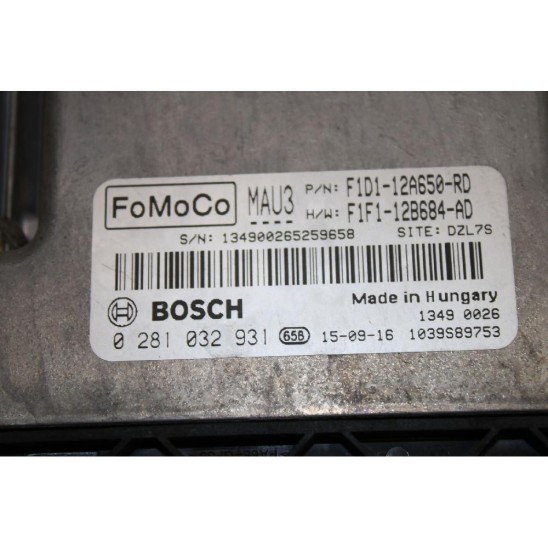 centralina pompa iniezione per FORD C-max Ii (dxa/cb7, Dxa/ceu) 1.5 EcoBoost F1D112A650RD,FoMoCo,F1F112B684AD,134900265259658,BOSCH,0281032931,1039589753