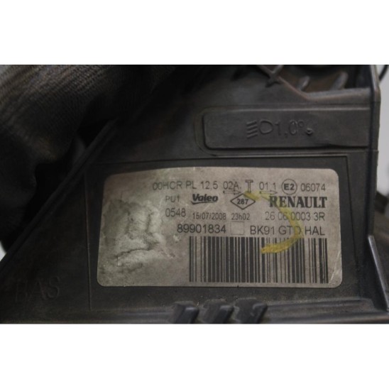 proiettore anteriore sinistro per RENAULT Laguna Iii Grandtour (kt0/1) 2.0 dCi (KT01, KT08, KT09, KT0K, KT12, KT1D, KT1W) Valeo,RENAULT,89901834