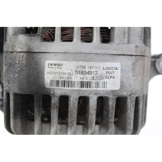 alternador fiat 500 1.3 70 kw diesel 2007-2015 199b1000 denso 51854912 para FIAT 500 2007-2015 