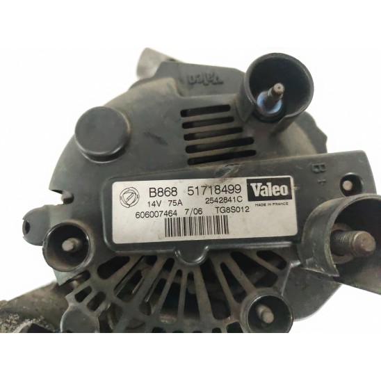 alternator lancia ypsilon 1.3 51 kw diesel 2003-2006 188a9000 valeo 51718499 for LANCIA Ypsilon 2003-2006 51718499